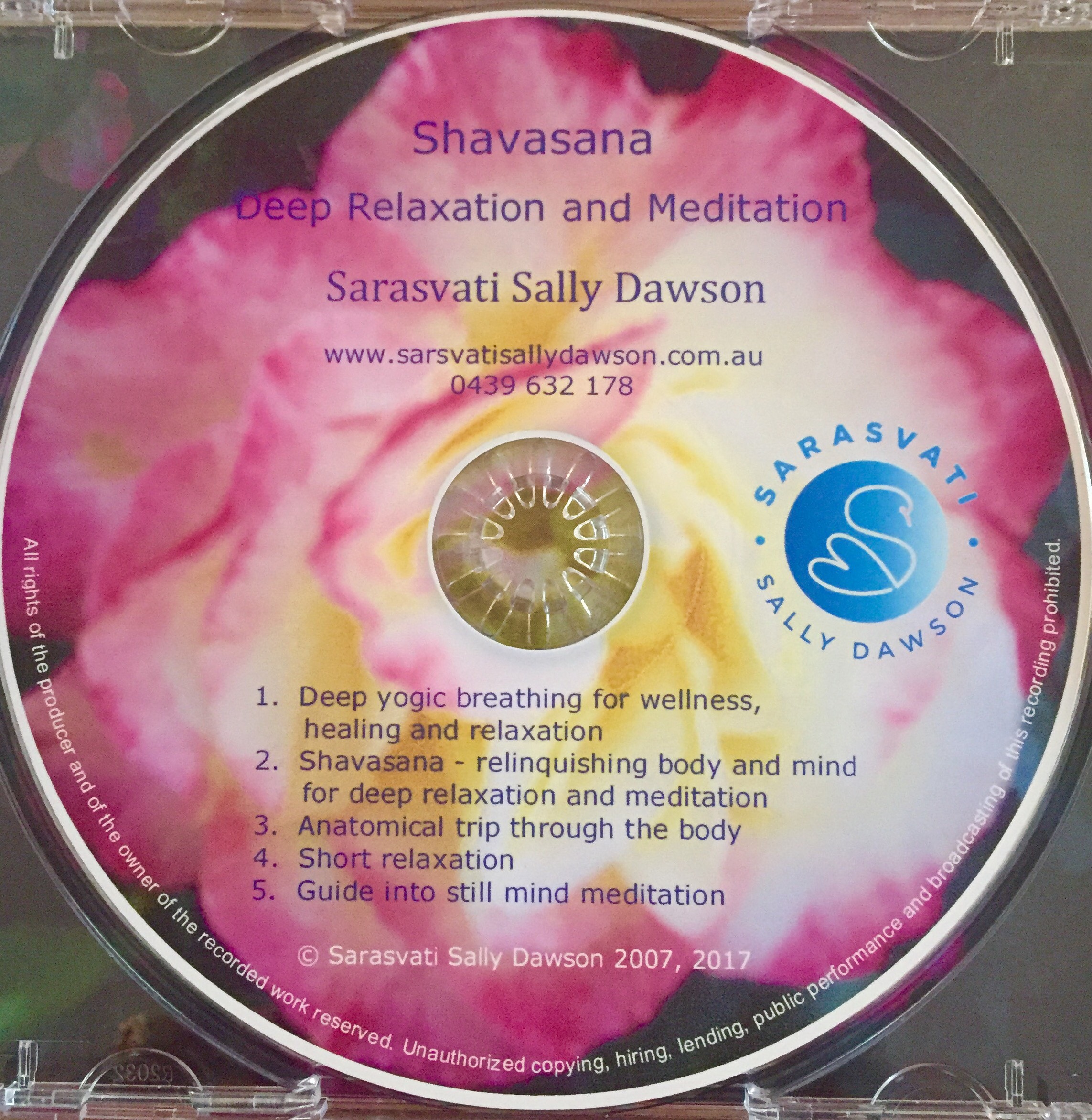 Shavasana Deep Relaxation and Meditation CD 